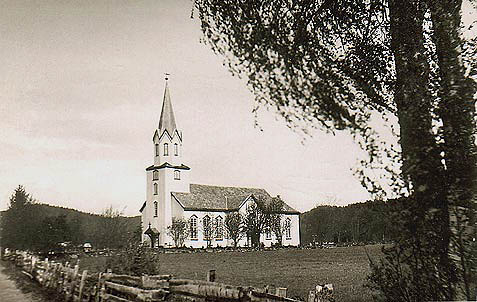 Rindal kirke i 1940-åra.