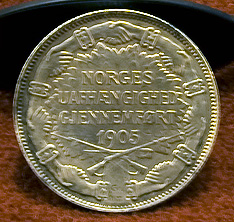 95 86 29 86Minnemynt for grensevakter i 1905
