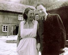 Johanne Storflor and Arne Sæter 1947.