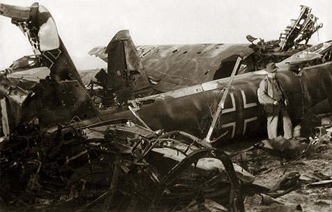 Tysk fly krasjelandet i Stjørdal under 2. verdenskrig.